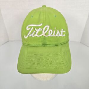 Titleist Foot Joy Men Golf Hat Pro V1 FJ Lime Green Patch Adjustable - RARE
